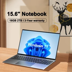 15.6" Ultra Slim 16GB RAM 2TB Intel Notebook Windows11 Pro
