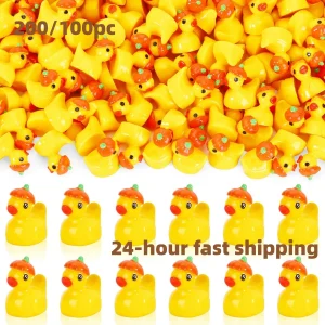 200/100Pcs Fall Mini Ducks