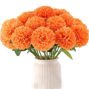 2/4Pcs Fall Decor Silk Chrysanthemum